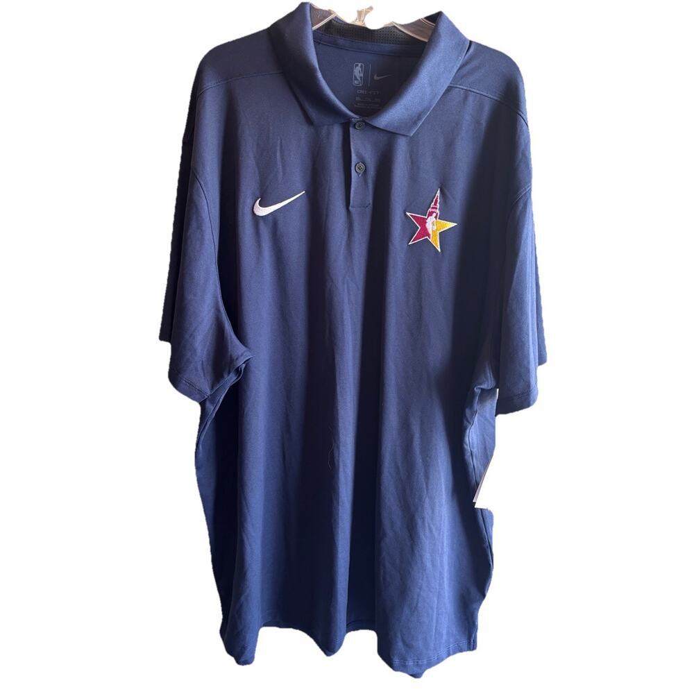NWT Cleveland Cavaliers Cavs Polo Shirt Navy NBA Antigua XXL